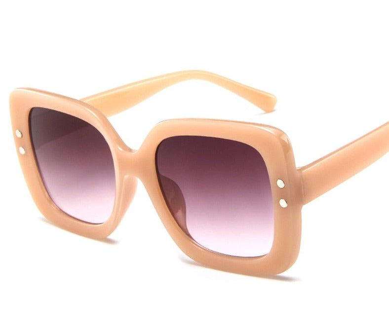 Women's Square Retro 'Edie Athens' Plastic Sunglasses