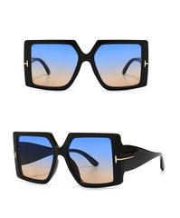 Women's Black 'Dawn' Oversized Sunglasses