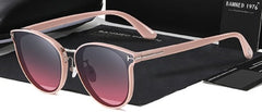 Women's Aviation Cat Eye 'Tights Eye Wear' Metal Sunglasses