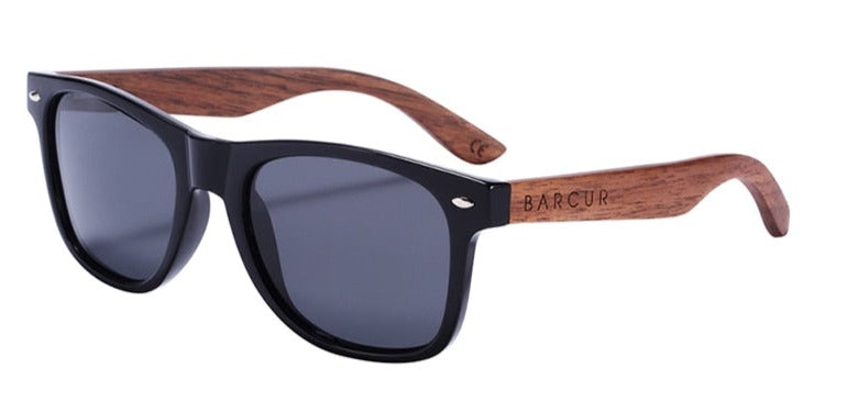 Men's Polarized Rectangle 'Bruno' Wooden Sunglasses