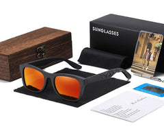 Men's Oval Polarized 'Palais ' Wooden Sunglasses