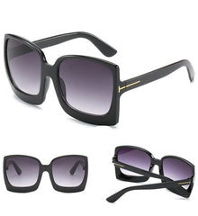 Women's Oversized Square 'Sexy Eyes' Plastic Sunglasses