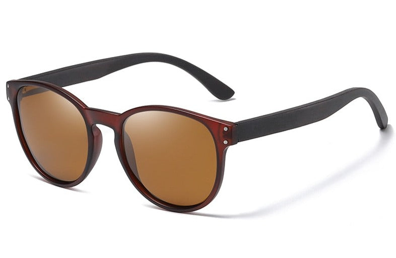 Women's Oval GM Polarized 'Esmeralda Sun' Wooden Sunglasses