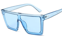 Women's Oversized Square 'Lush' Plastic Sunglasses