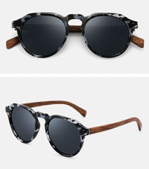 Men's Wood 'Paw Print' Polarized Sunglasses