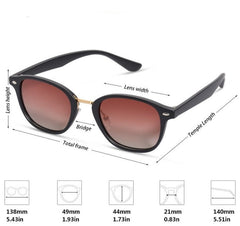 Women's Polarized Oval 'Summer Heat The Bay' Plastic Sunglasses