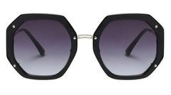 Women's Square 'Fine Shine' Plastic Sunglasses