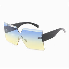 Women's Rimless 'See Through' Browline Sunglasses