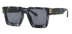 Men's Square 'The Banned Man' Plastic Sunglasses