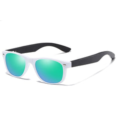 Women's Oval 'Blue Faith' Wooden Sunglasses