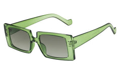 Women's Rectangle 'Summer Jelly Hit' Plastic Sunglasses