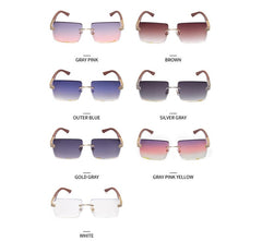 Women's Square Rimless 'Goddess' Sunglasses