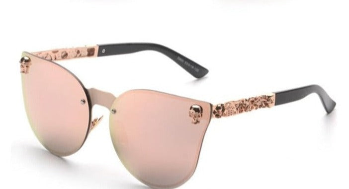 Women's Oversized Pink 'Gwen' Metal Sunglasses