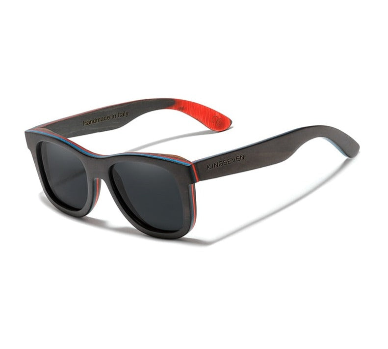 Men's Wood 'Cabin' Polarized Sunglasses