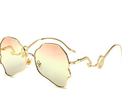 Women's  Oversized Cat Eye '50 Shades Of Style' Metal Sunglasses