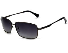 Men's Polarized Rectangle 'Vansho Eye Wear' Metal Sunglasses