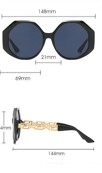 Women's Oversized 'Elegant' Hexagonal Sunglasses