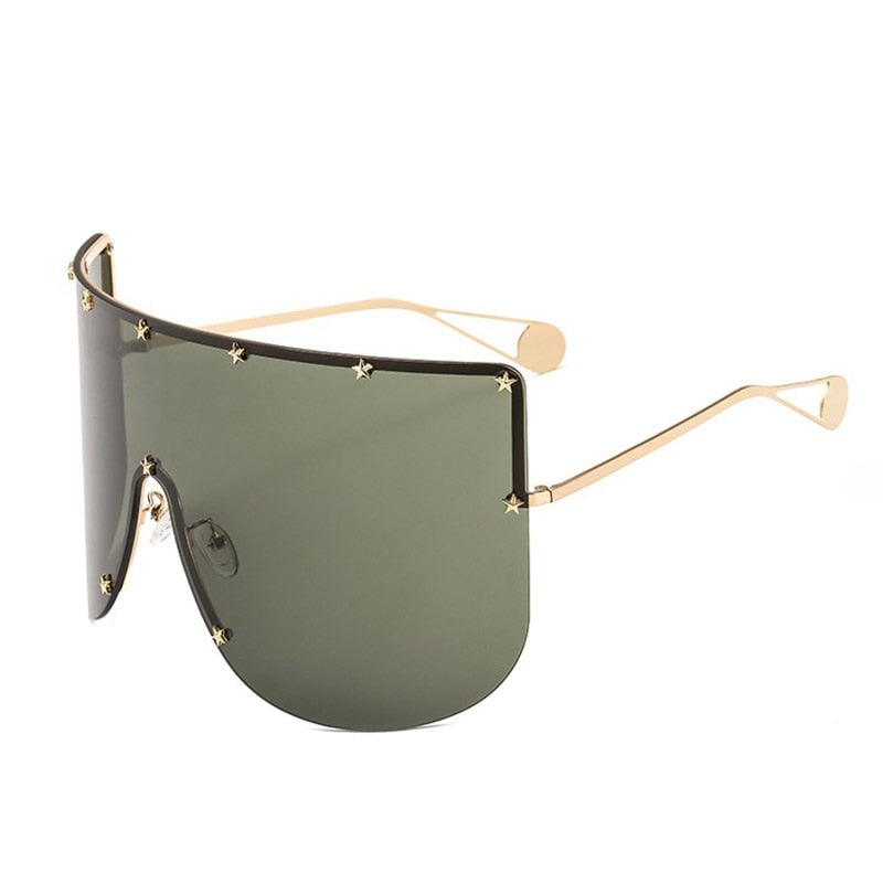 Women's Oversized 'Full Force' Rimless Square Sunglasses