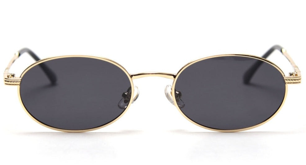 Men's Oval 'Fester' Metal Sunglasses