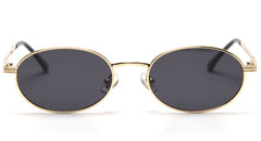 Men's Oval 'Fester' Metal Sunglasses