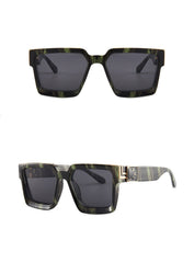 Men's Square 'Snazzy Shades' Plastic Sunglasses