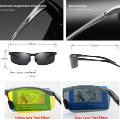 Men's Polarized Sports 'Lazar Eye Wear' Metal Sunglasses