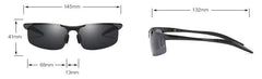 Men's Aluminum Oval 'Joe Jin' Driving Sunglasses