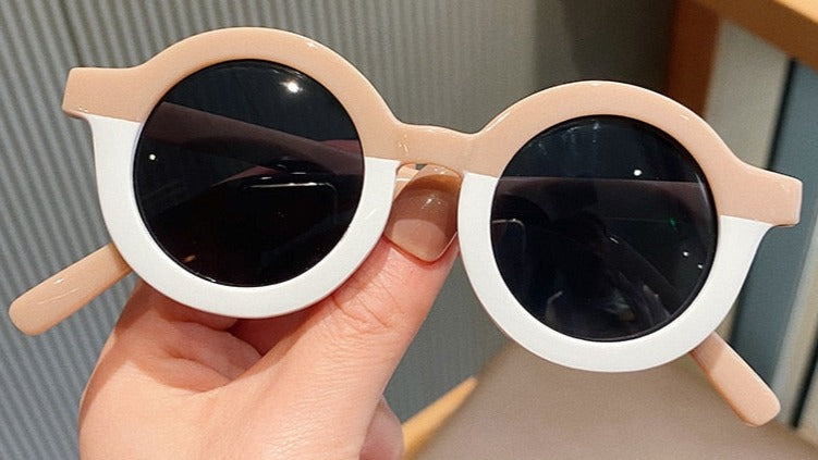 Kid's Girls Round 'Summer Kiss' Plastic Sunglasses
