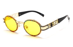 Women's Vintage Oval 'Bella Madonna' Metal Sunglasses