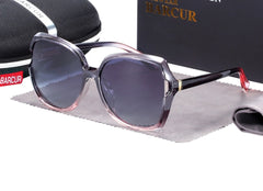 Women's Oversized Square 'Fiesty Chic' Plastic Sunglasses