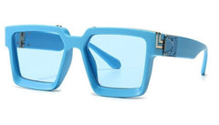 Men's Square 'The Banned Man' Plastic Sunglasses