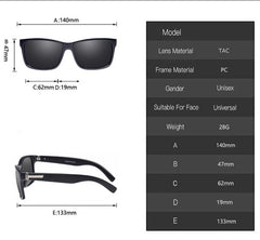 Men's Trendy Square 'Dreams' Plastic Sunglasses