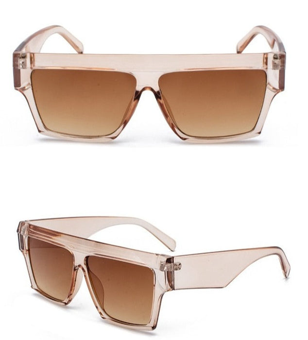 Women's Oversized Square 'Maxcoline' Plastic Sunglasses