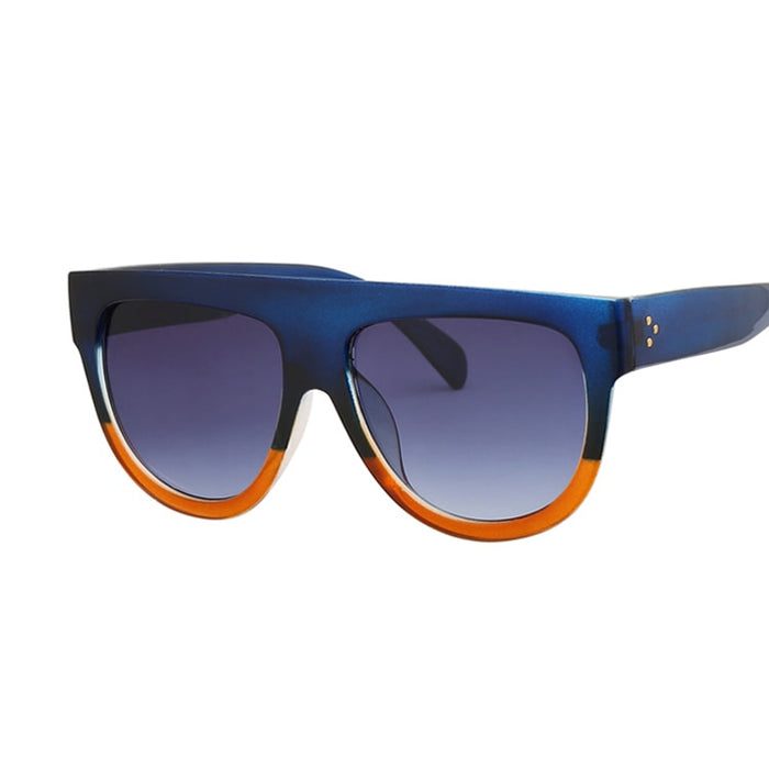 Women's Oversized Frame 'Black Shades' Square Sunglasses