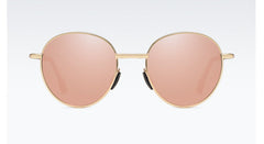 Unisex Folding Round 'The Stylish'  Metal Sunglasses