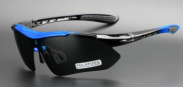 Men's Cycling Polarized 'Wrath' Plastic Sports Sunglasses