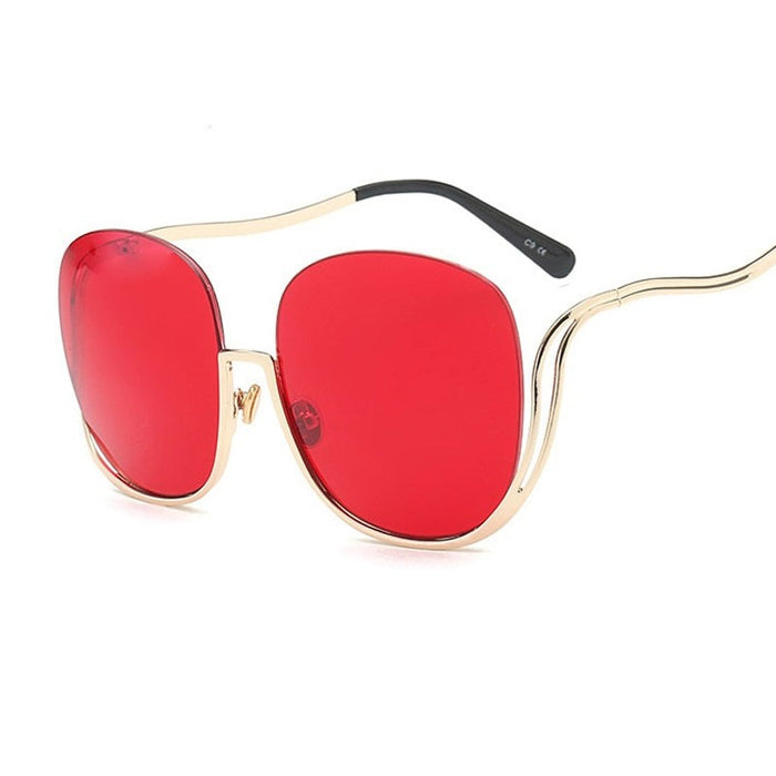 Women's Rimless 'Flight' Gradient Sunglasses