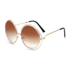 Women's Vintage Round 'Alchemy' Metal Sunglasses