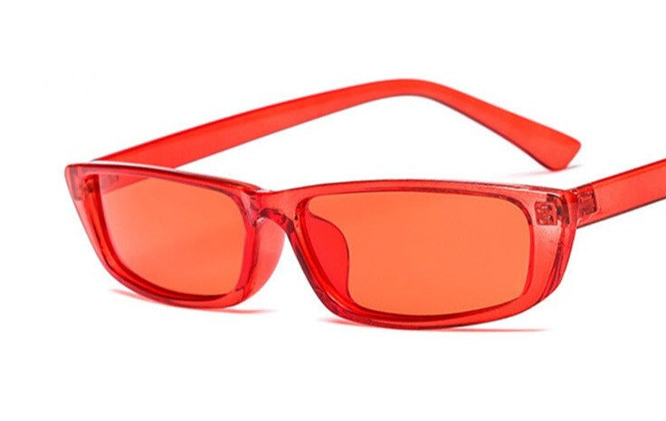 Women's Rectangle 'Simply Foos' Plastic Sunglasses