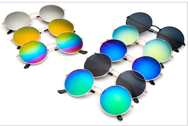 Men's Classic Round 'Circles' Metal Sunglasses