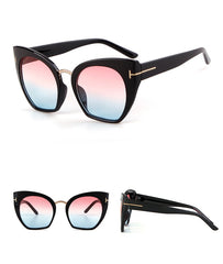 Women's Oversized 'Hidden Beauty' Cat Eye Sunglasses