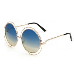 Women's Vintage Round 'Alchemy' Metal Sunglasses