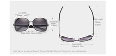 Women's Luxury Square 'Giant' Metal Sunglasses