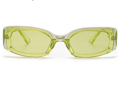 Women's Rectangle 'Avocado' Plastic Sunglasses