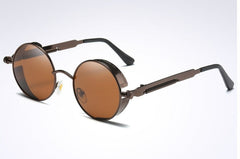 Men's Polarized Round 'Blake' Metal Sunglasses