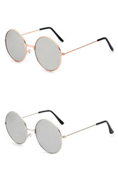 Men's Classic Round 'Circles' Metal Sunglasses