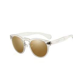 Unisex Polarized Round 'Coralie' Rimless Sunglasses