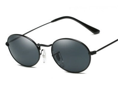 Men's Retro Oval 'Master Dirp ' Metal Sunglasses