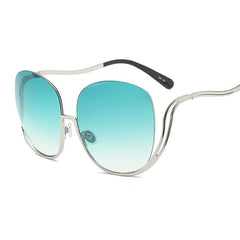 Women's Rimless 'Flight' Gradient Sunglasses