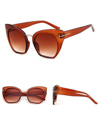 Women's Oversized 'Hidden Beauty' Cat Eye Sunglasses